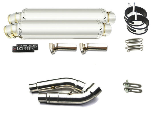 トライアンフ ストリートトリプル 2007-2012 LCIPARTS ラウンドステンレススリップオンマフラー