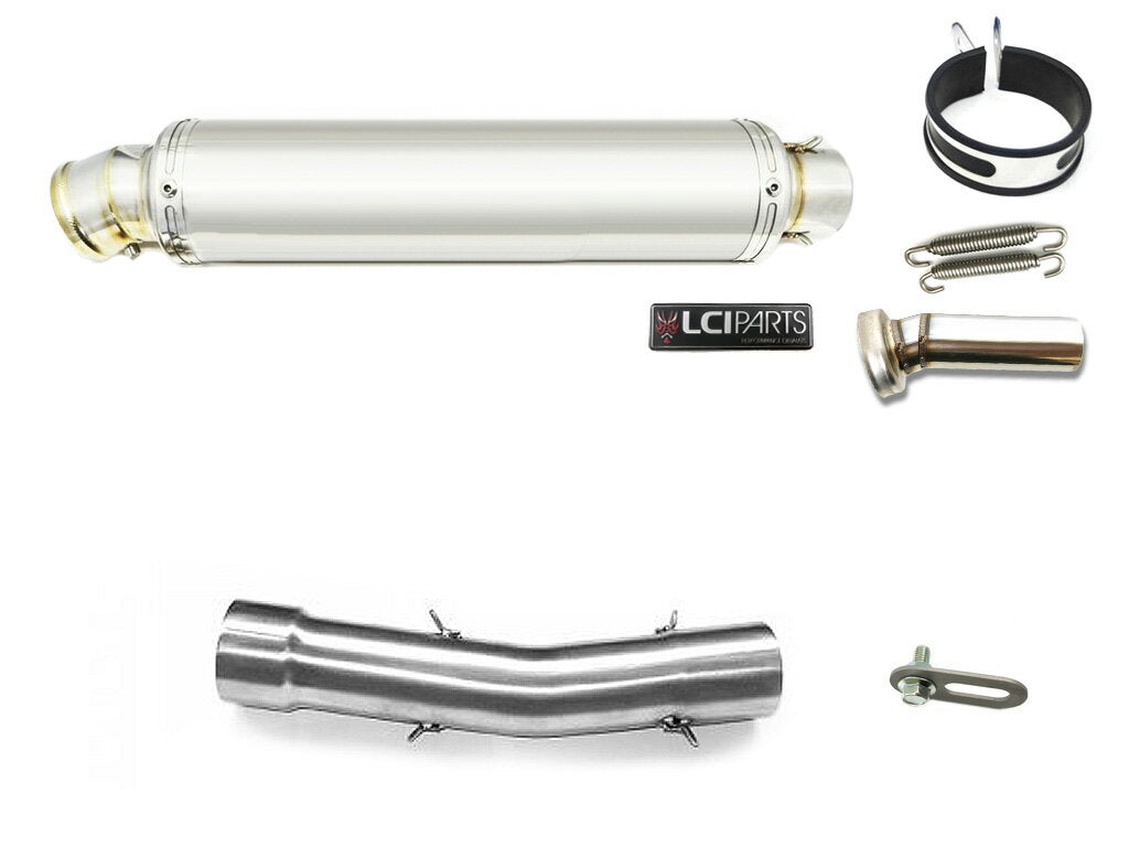 トライアンフ ストリートトリプル675 ストリートトリプル85 ストリートトリプルR 2013-2018 LCIPARTS ラウンドステンレススリップオンマフラー