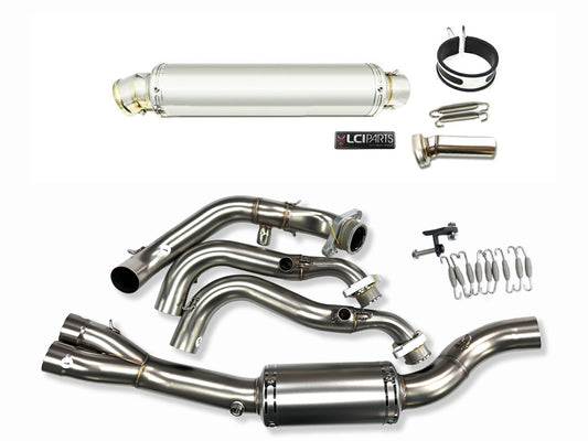 トライアンフ TRIDENT660 トライデント660 2021-2025 LCIPARTS ラウンドステンレスフルエキゾーストマフラー