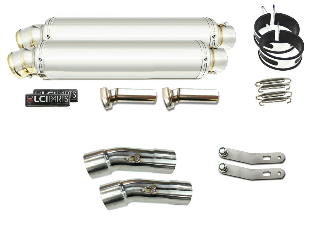 ヤマハ V-MAX1700 2009-2020 LCIPARTS ラウンドステンレススリップオンマフラー