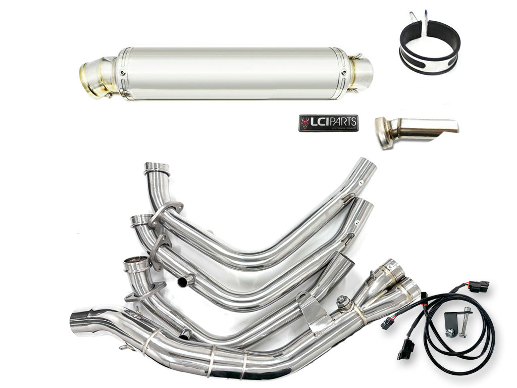 ヤマハ MT-09 2024-2025 LCIPARTS ラウンドステンレスフルエキゾーストマフラー