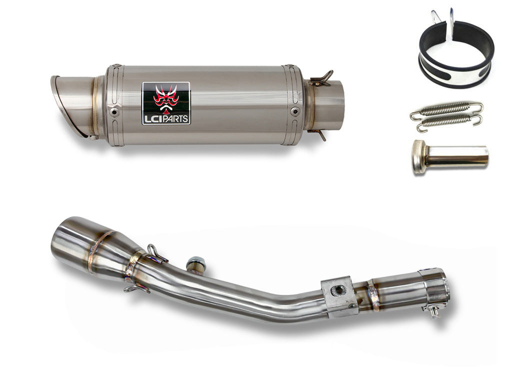 カワサキ KLX230シェルパ | KLX230 SHERPA 2025- LCIPARTS ショートステンレススリップオンマフラー