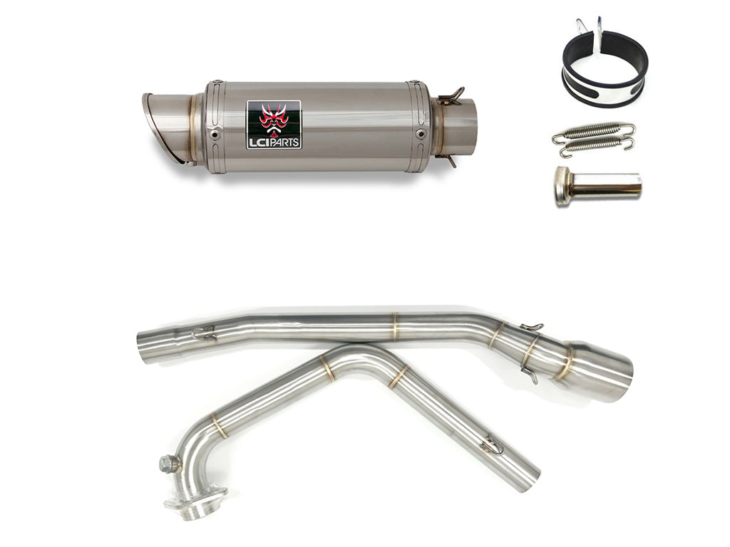 スズキ GSX-R125 / GSX-S125 2017-2024 LCIPARTS ショートステンレスフルエキゾーストマフラー