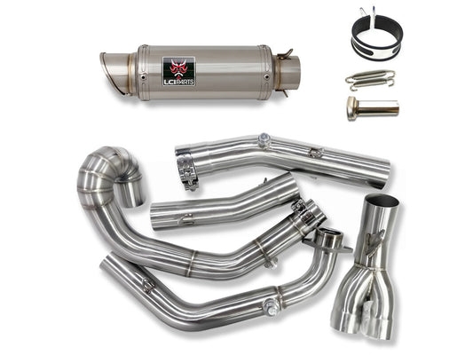 スズキ SV650 2003-2015 LCIPARTS ショートステンレスフルエキゾーストマフラー