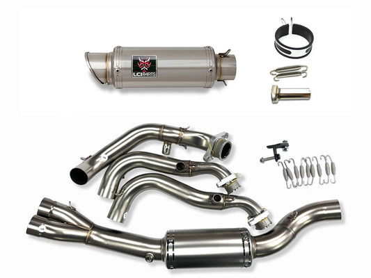 トライアンフ TRIDENT660 トライデント660 2021-2025 LCIPARTS ショートステンレスフルエキゾーストマフラー