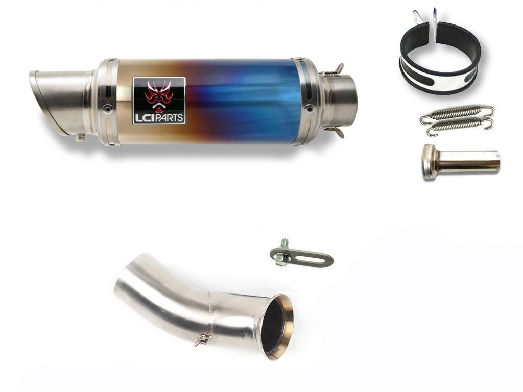 DUCATI ハイパーモタード ハイパーストラーダ 821 939 2013-2018 LCIPARTS ショートチタンスリップオンマフラー