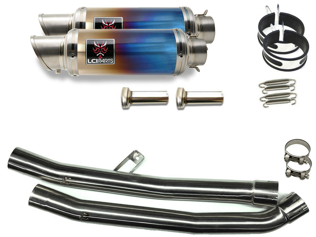 カワサキ ZX-14R ZZR1400 ZX14R 2012-2022 LCIPARTS ショートチタン スリップオン マフラー