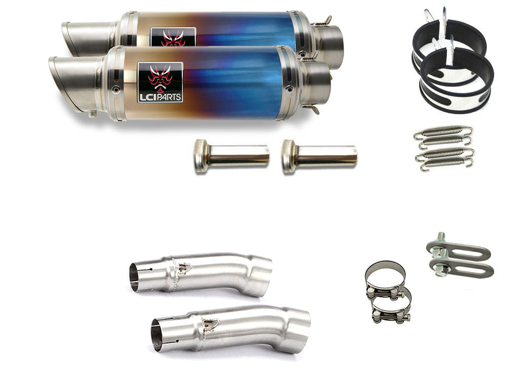 モトグッツィ v7にも　社外ショートマフラー モトグッツィ V7 Racer / V7II Racer LCIPARTS ショートチタン