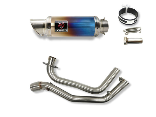 スズキ ジクサー250 GIXXER250 / ジクサーSF250 GIXXER SF250 2019-2025 LCIPARTS ショートチタンフルエキゾーストマフラー