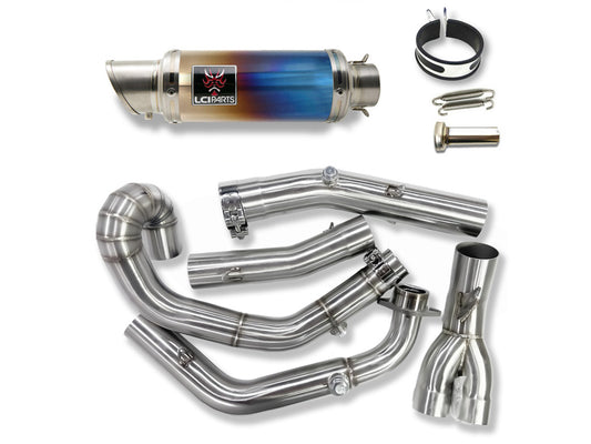 スズキ SV650 2003-2015 LCIPARTS ショートチタンフルエキゾーストマフラー