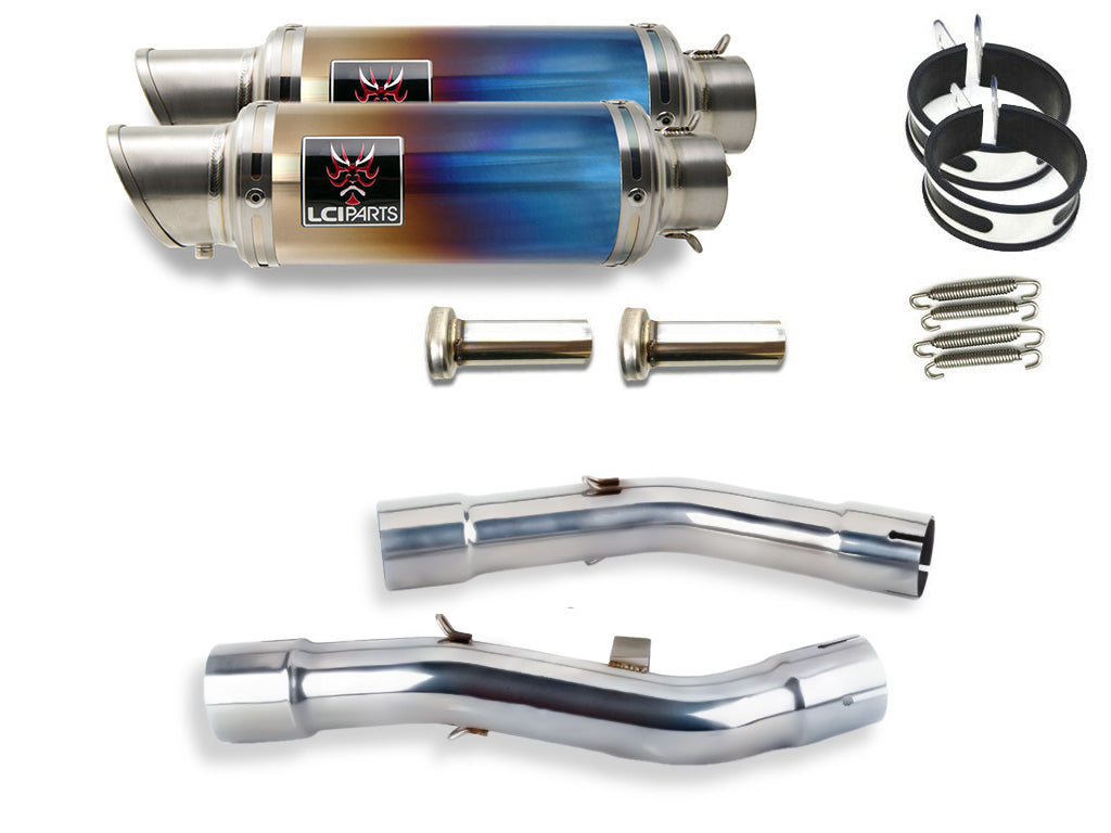 ヤマハ FJR1300 2001-2022 LCIPARTS ショートチタンスリップオンマフラー