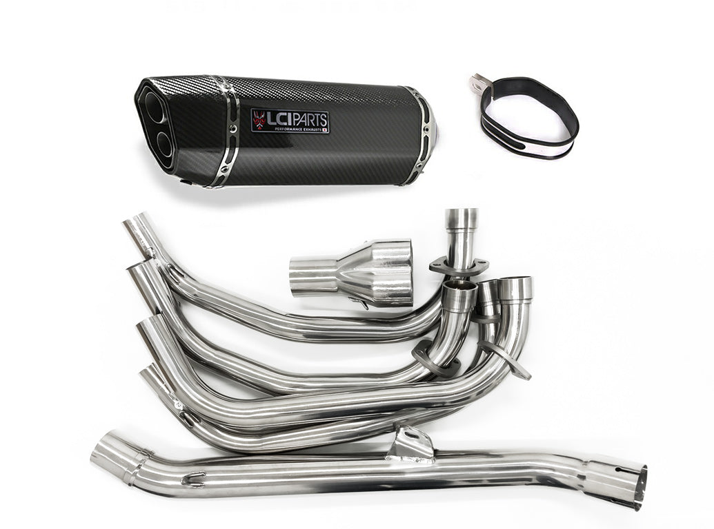 ホンダ CB400SF CB400SB NC39 1999-2007 LCIPARTS ツインエンド カーボン フルエキゾーストマフラー