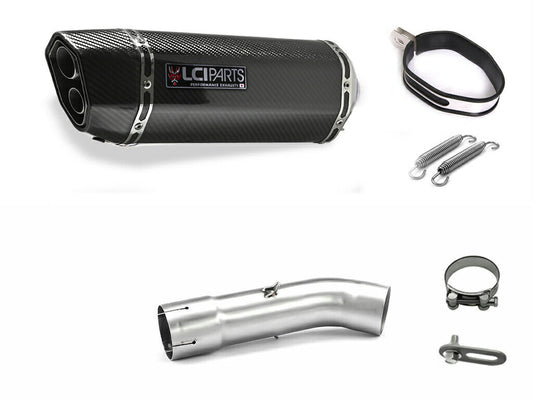 ホンダ VFR800 1998-2001 LCIPARTS ツインエンド カーボン スリップオンマフラー