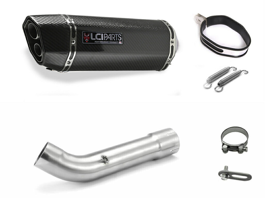 ホンダ VFR800F 2017-2021 2BL-RC79 LCIPARTS ツインエンド カーボン スリップオンマフラー