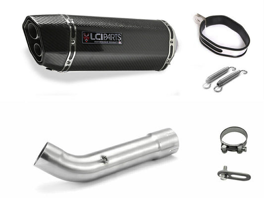 ホンダ VFR800F 2017-2021 2BL-RC79 LCIPARTS ツインエンド カーボン スリップオンマフラー