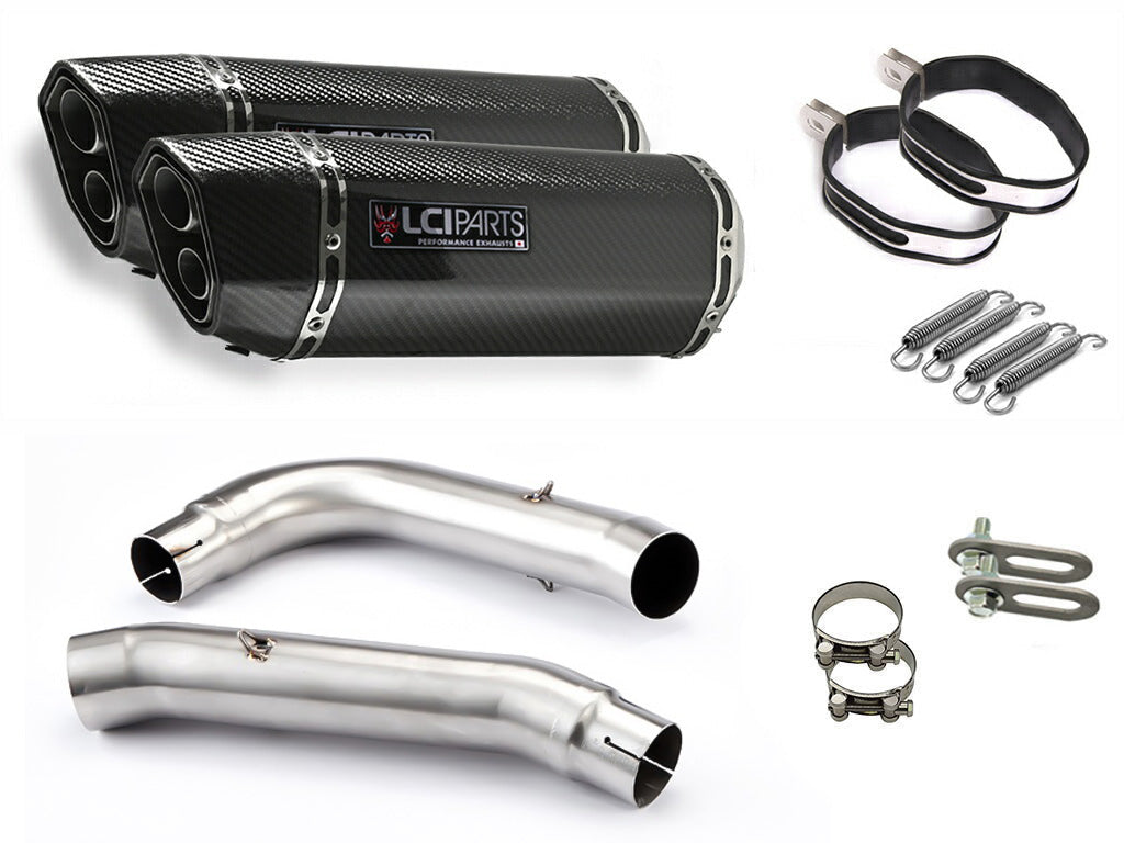 ホンダ VTR1000SP2 RVT1000R SP2 2003-SC45 LCIPARTS ツインエンド カーボン スリップオンマフラー