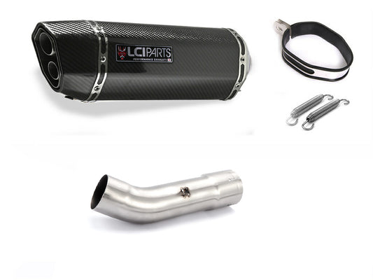 ホンダ HAWK 11 ホーク11 2022-2024 (8BL-SC85) LCIPARTS ツインエンド カーボン スリップオン マフラー