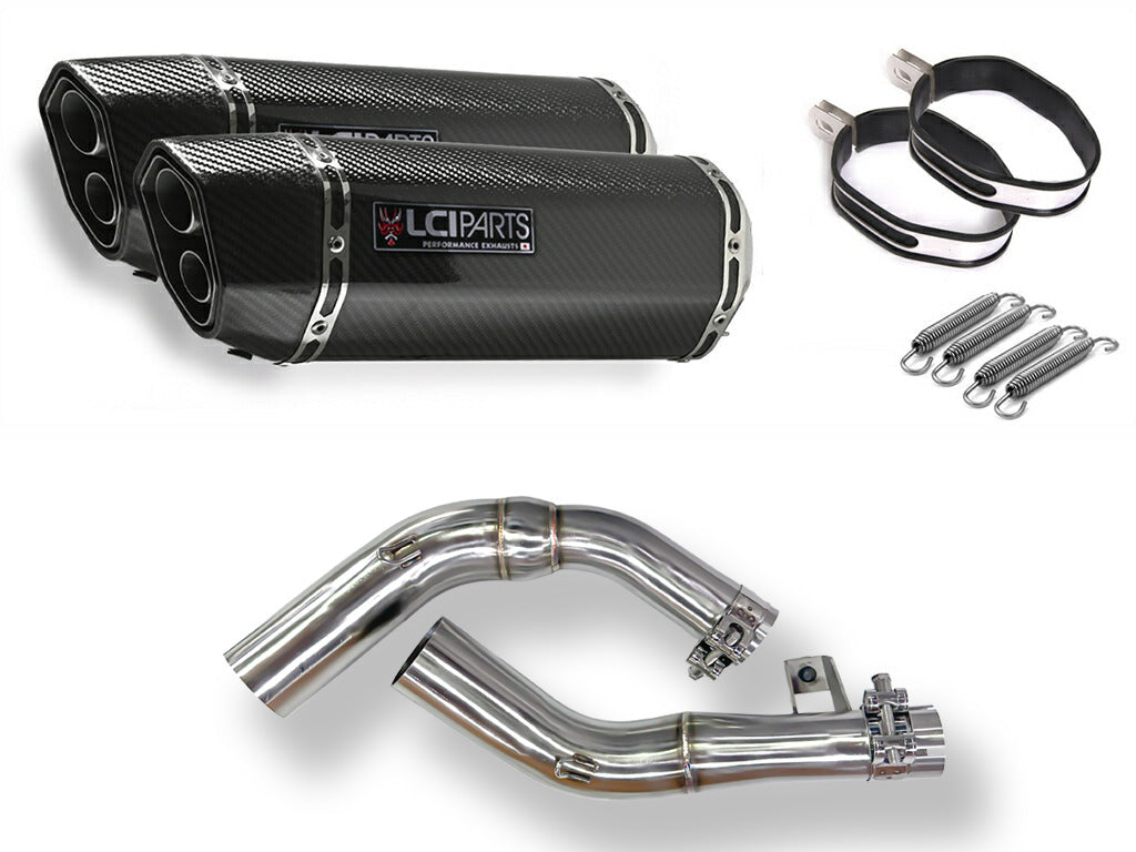 ホンダ CBF1000 2006-2010 LCIPARTS ツインエンド カーボン スリップオンマフラー