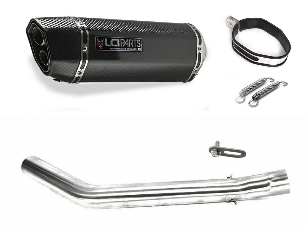カワサキ ZX9R ZX-9R 2000-2001 LCIPARTS ツインエンド カーボン スリップオンマフラー
