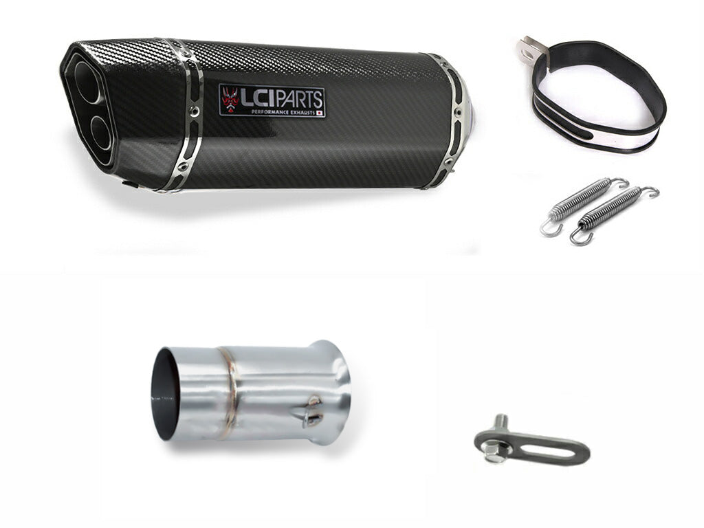 KTM 1290 SUPER DUKE R / SUPER DUKE GT 2013-2019 LCIPARTS ツインエンド カーボン スリップオンマフラー