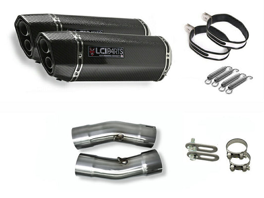 スズキ ハヤブサ Hayabusa 2021-2025 (8BL-EJ11A) LCIPARTS ツインエンド カーボン スリップオンマフラー
