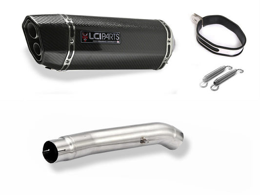 スズキ GSX1400 2005-2010 LCIPARTS ツインエンド カーボン スリップオンマフラー