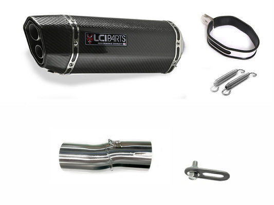 スズキ Vストローム800DE V-STROM800DE 2023-2025 LCIPARTS ツインエンド カーボン スリップオンマフラー