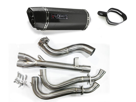 スズキ GSX-8S 2023-2025 GSX-8R 2024-2025 LCIPARTS ツインエンド カーボン フルエキゾーストマフラー