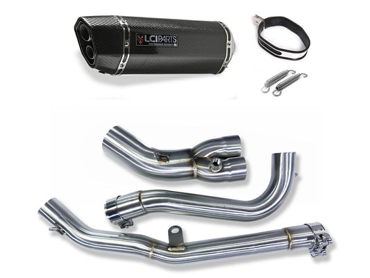 スズキ Vストローム650 | V-Strom 650 2017-2015 LCIPARTS ツインエンド カーボン フルエキゾーストマフラー