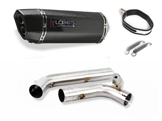 トライアンフ Tiger1050 | Tiger Sport | 2013-2020 LCIPARTS ツインエンド カーボン スリップオンマフラー