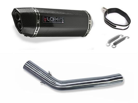 トライアンフ Tiger800 2010-2017 LCIPARTS ツインエンド カーボン スリップオンマフラー