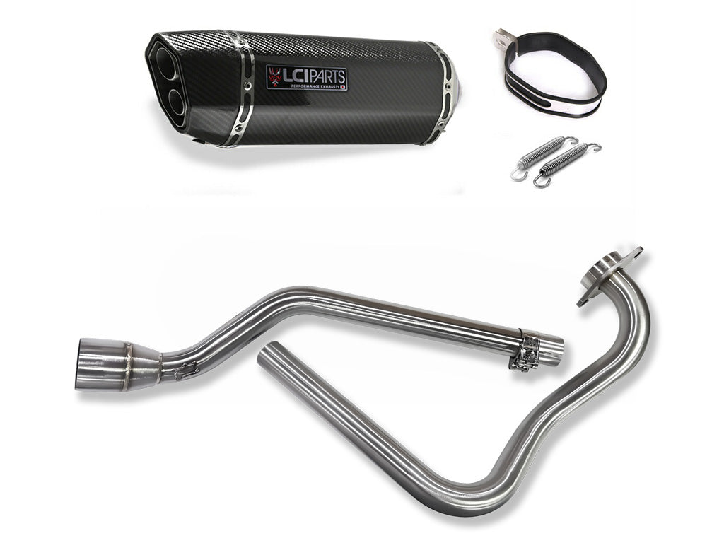 ヤマハ FZ25 FZS250 2017-2025 LCIPARTS ツインエンド カーボン フルエキゾーストマフラー