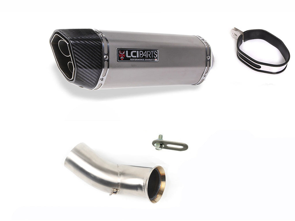 BMW K1200 2004-2008 LCIPARTS ツインエンド ステンレス スリップオンマフラー