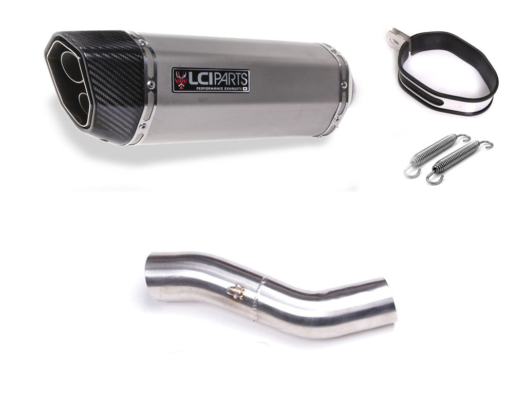 DUCATI モンスター1200 2014- LCIPARTS ツインエンド ステンレス スリップオンマフラー