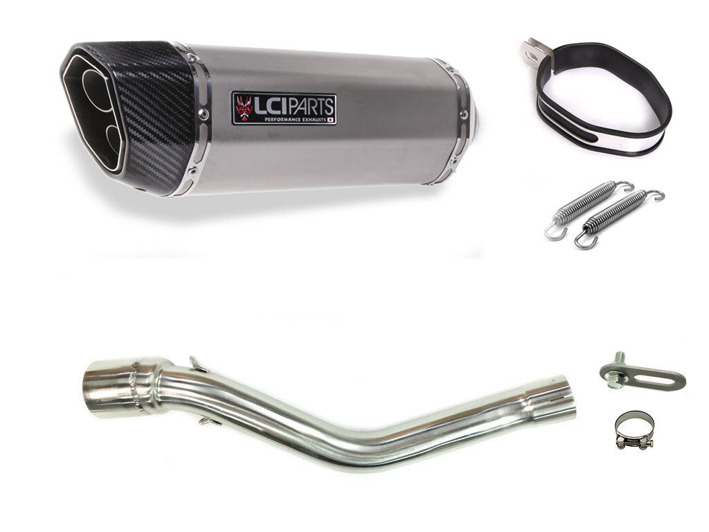ホンダ CRF250L CRF250M 2012-2016 MD38 LCIPARTS ツインエンド ステンレス スリップオンマフラー