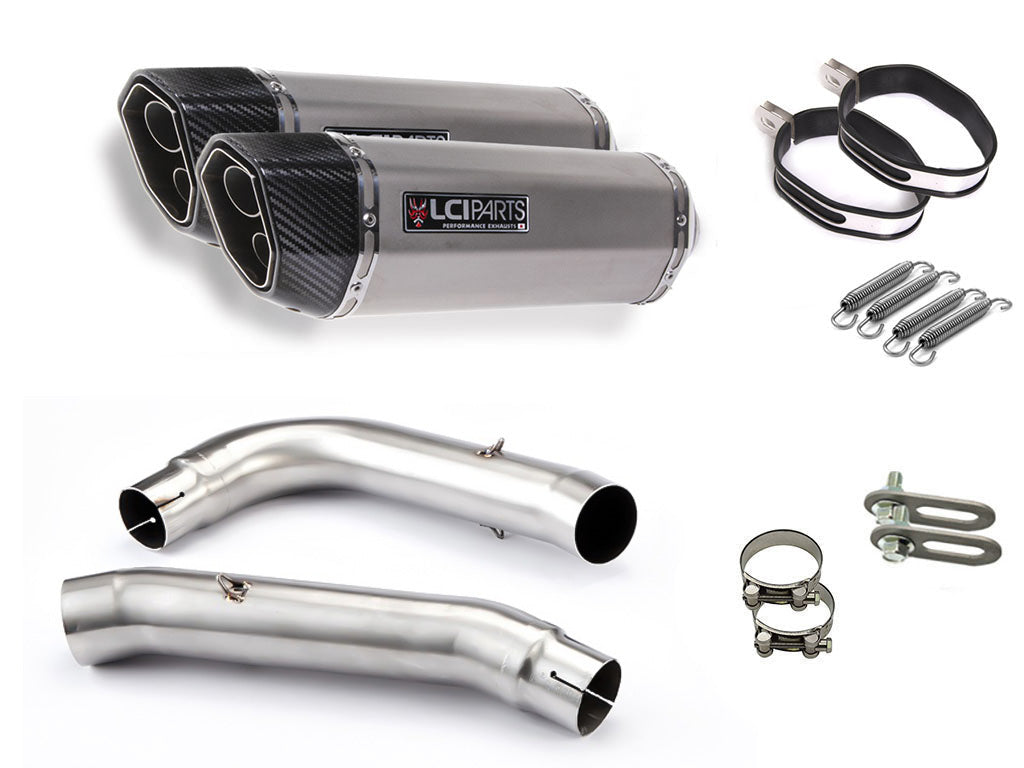 ホンダ VTR1000SP1 RVT1000R SP1 2000-2002 SC45 LCIPARTS ツインエンド ステンレス スリップオンマフラー