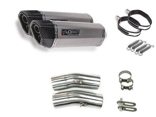 ホンダ X4 1997- SC38 LCIPARTS ツインエンド ステンレス スリップオンマフラー