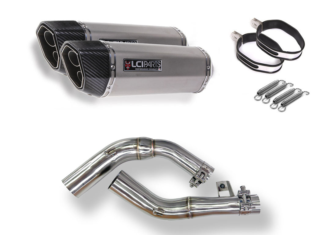 ホンダ CBF1000 2006-2010 LCIPARTS ツインエンド ステンレス スリップオンマフラー