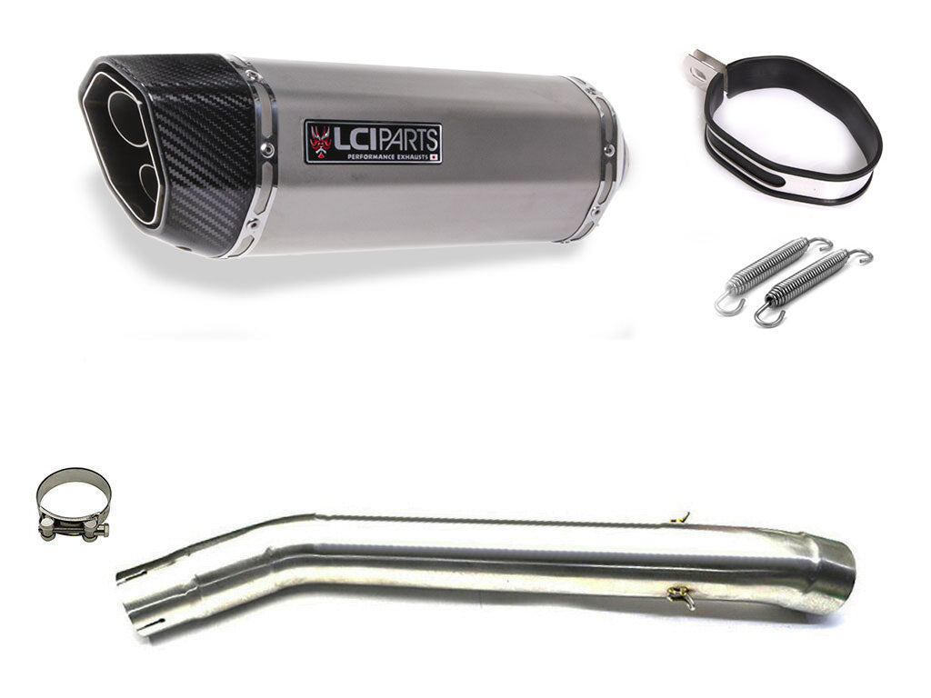 カワサキ ZX6R ZX-6R 2003-2004 LCIPARTS ツインエンド ステンレス スリップオンマフラー