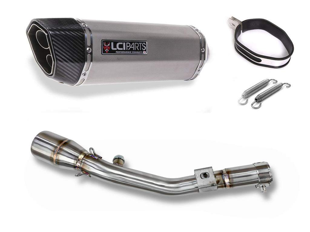 カワサキ KLX230 KLX230S KLX230SM 2019-2025 LCIPARTS ツインエンド ステンレス スリップオンマフラー