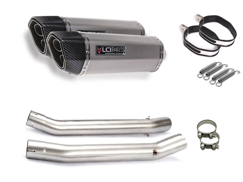 スズキ GSX1400 2001-2004 LCIPARTS ツインエンド ステンレス スリップオンマフラー