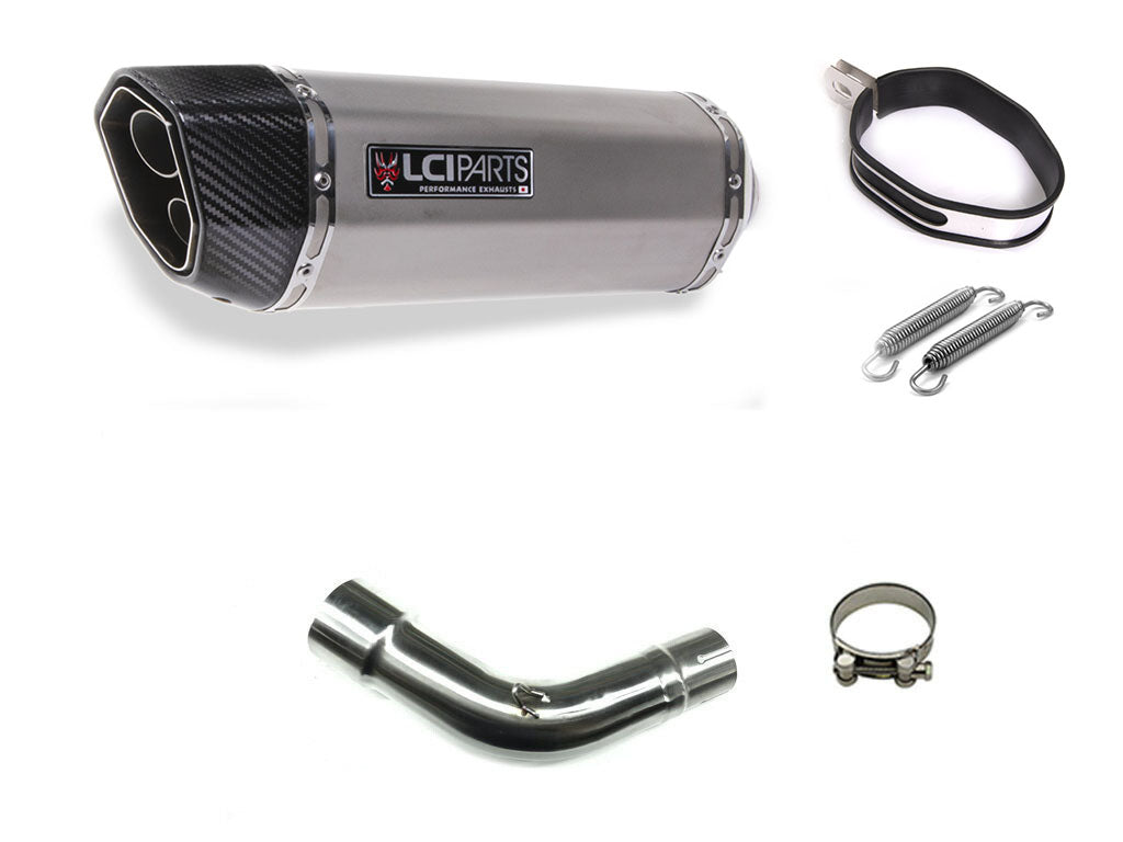スズキ SV650X 2018-2025 LCIPARTS ツインエンド ステンレス スリップオン マフラー