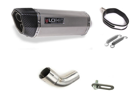 スズキ Vストローム1000 1050 V-STROM1000 1050 ABS 2014-2025 VU51A LCIPARTS ツインエンド ステンレス スリップオンマフラー