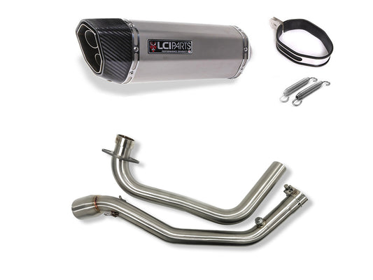 スズキ ジクサー250 / V-STROM250SX 2022-2025 LCIPARTS ツインエンド ステンレス フルエキゾーストマフラー