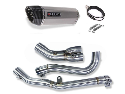スズキ Vストローム650 | V-Strom 650 2017-2015 LCIPARTS ツインエンド ステンレス フルエキゾーストマフラー