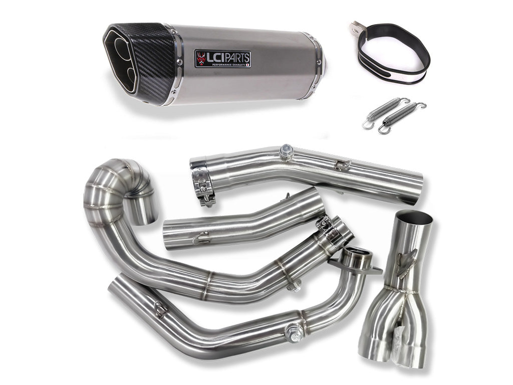 スズキ SV650 2003-2015 LCIPARTS ツインエンド ステンレス フルエキゾーストマフラー