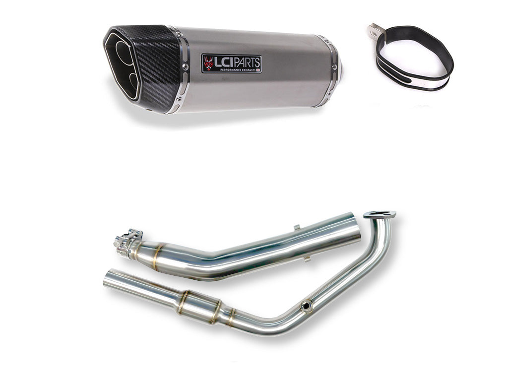 ヤマハ YZF-R125 2019-2024 LCIPARTS ツインエンド ステンレス フルエキゾーストマフラー
