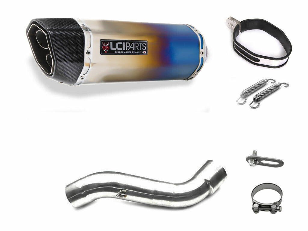 BMW R1200GS 2004-2009 LCIPARTS ツインエンド チタン スリップオンマフラー