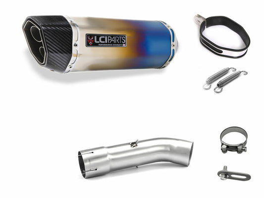 ホンダ VFR800 1998-2001 LCIPARTS ツインエンド チタン スリップオンマフラー