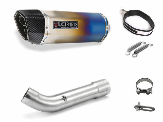 ホンダ VFR800F 2017-2021 2BL-RC79 LCIPARTS ツインエンド チタン スリップオンマフラー